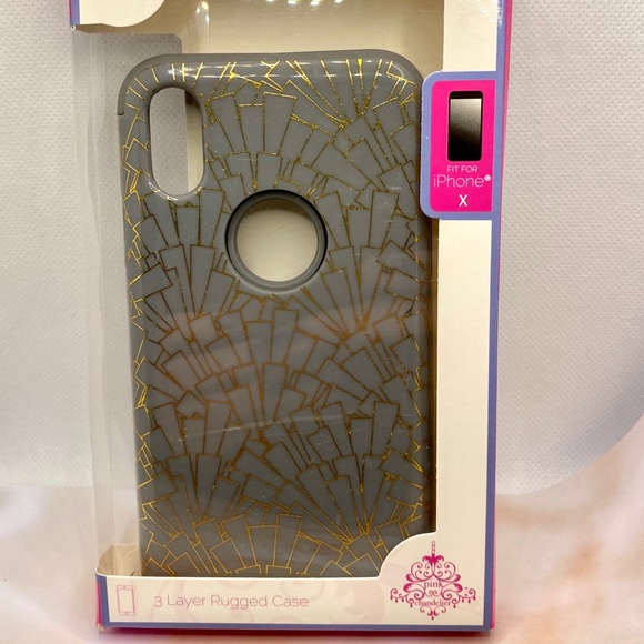 Pink Chandelier IPhone X Phone Case - Picture 4 of 4